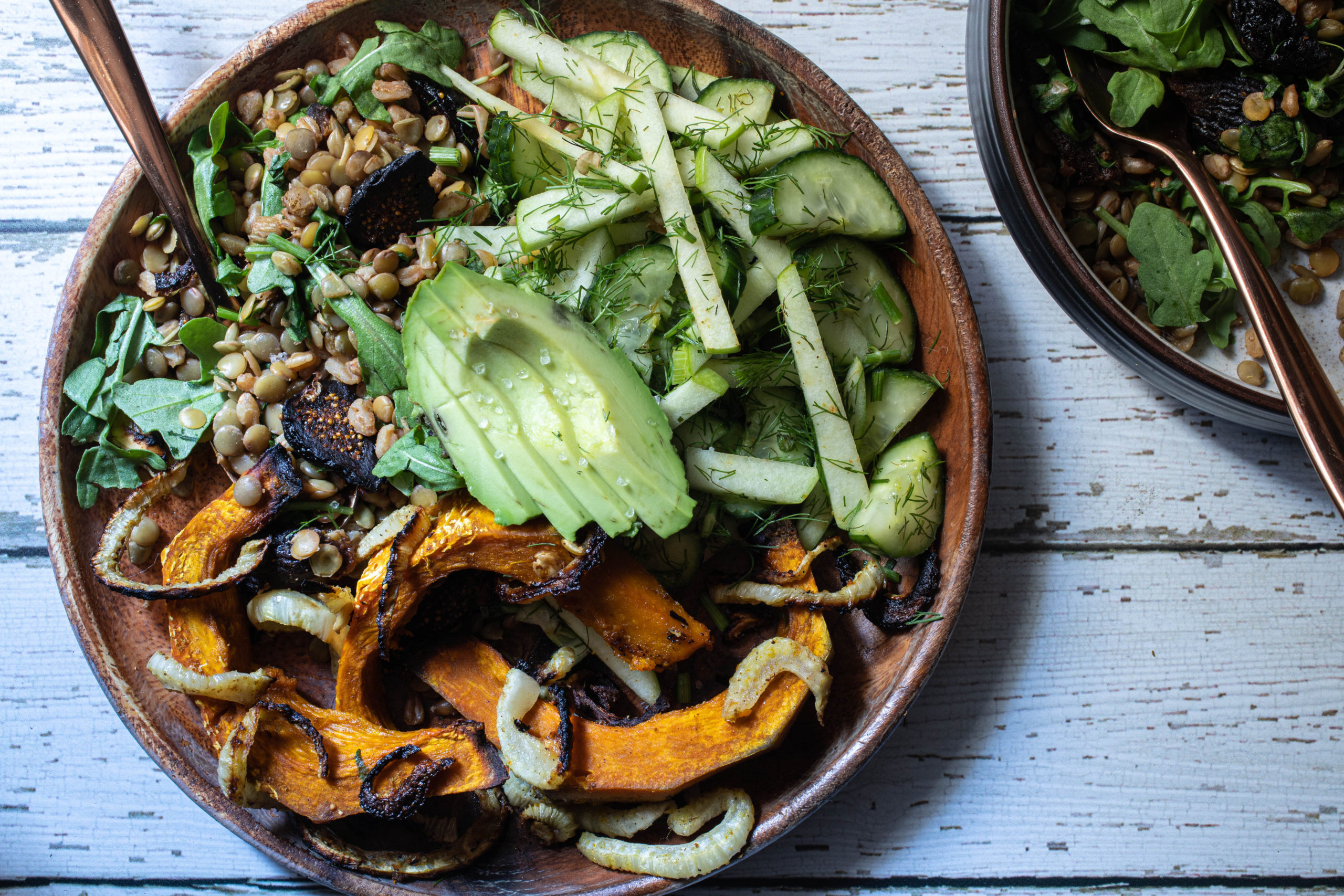 Autumn Fennel & Kabocha “Spa Day” Buddha Bowls