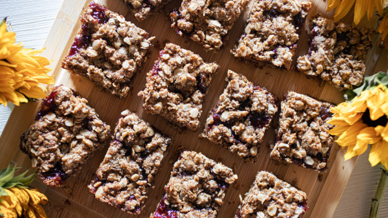 Raspberry Oatmeal Bars