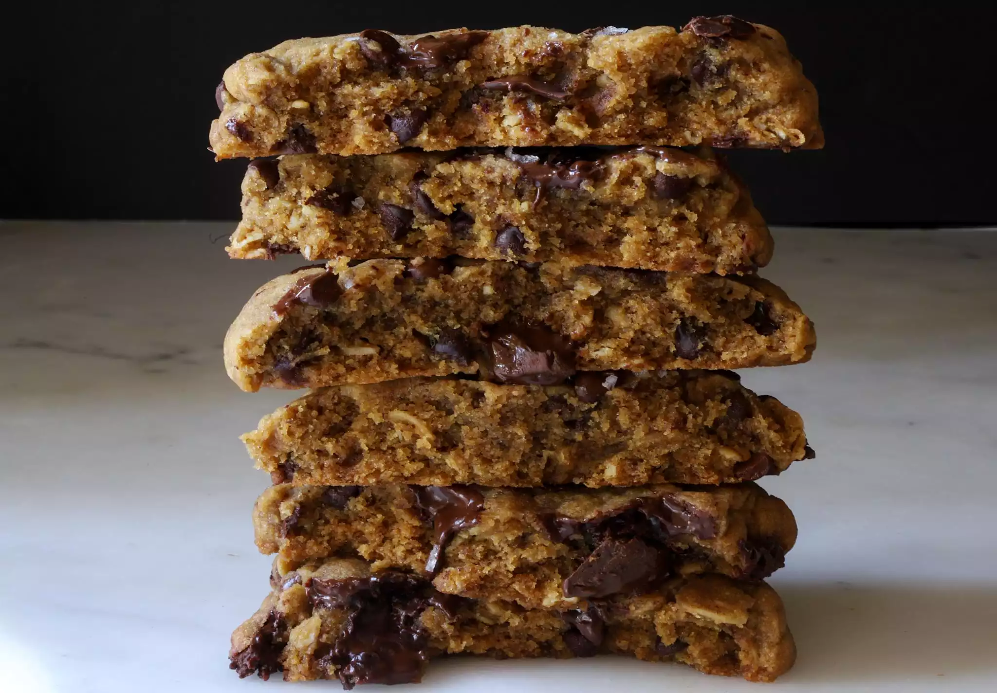 Giant Chewy Chocolate Chunk & Olive Oil Cookies